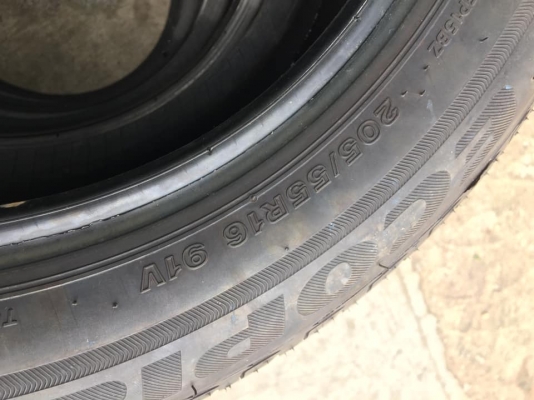 ยางป้ายแดง BRIDGESTONE ECOPIA EP150 205/55-16 ปี19