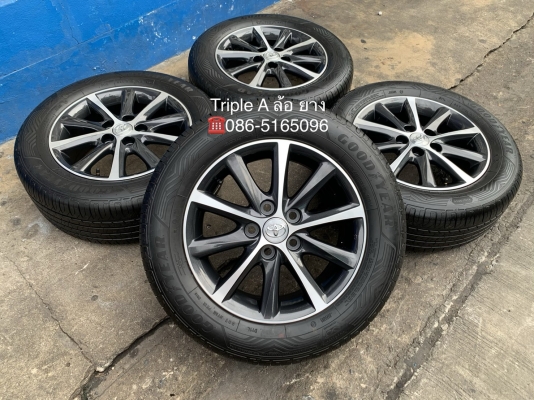ล้อแม็ก Toyota Camry Hibrid ขอบ 16 สีเทาปัดเงา พร้อมยางน้องๆป้ายแดง 215-60-16 Goodyear ปี 19    สวยกริ๊บ