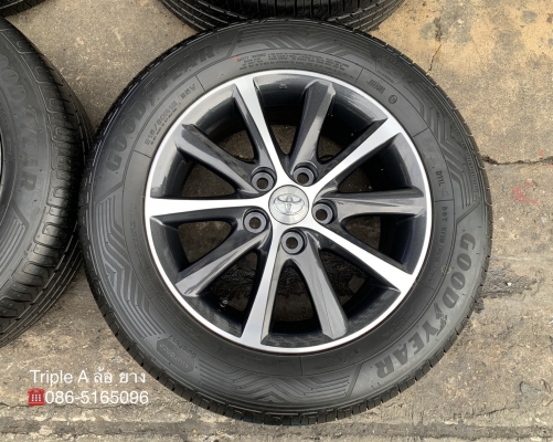 ล้อแม็ก Toyota Camry Hibrid ขอบ 16 สีเทาปัดเงา พร้อมยางน้องๆป้ายแดง 215-60-16 Goodyear ปี 19    สวยกริ๊บ