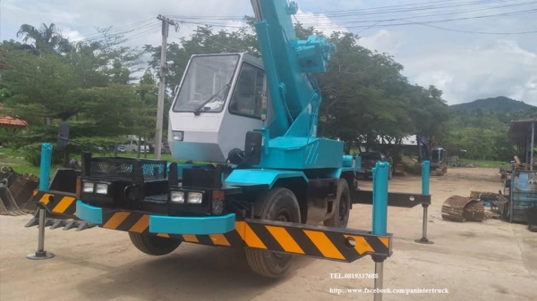 ขายจริง ตัดสด* From Japan รถเครน ล้อยาง ขนาด 7ตัน KOBELCO RK70M-1 แบบขาตรง น้ำหนักยกได้ 4.9ตัน ,ยกสูงได้ถึง 21เมตร