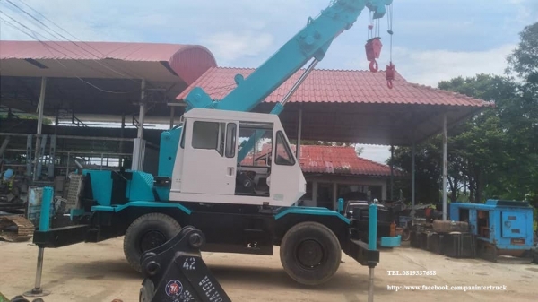 ขายจริง ตัดสด* From Japan รถเครน ล้อยาง ขนาด 7ตัน KOBELCO RK70M-1 แบบขาตรง น้ำหนักยกได้ 4.9ตัน ,ยกสูงได้ถึง 21เมตร