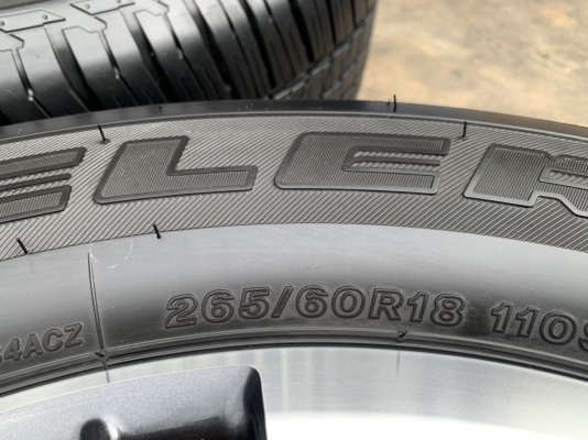 ล้อแม็กป้ายแดง ISUZU D-Max 2020 รุ่นใหม่ล่าสุด ขอบ 18 ดำหน้าเงา พร้อมยางป้ายแดง 265-60-18 Bridgestone ปลายปี 19