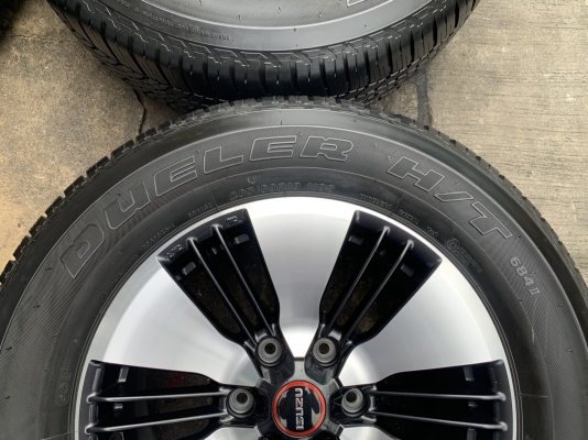 ล้อแม็กป้ายแดง ISUZU D-Max 2020 รุ่นใหม่ล่าสุด ขอบ 18 ดำหน้าเงา พร้อมยางป้ายแดง 265-60-18 Bridgestone ปลายปี 19