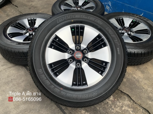 ล้อแม็กป้ายแดง ISUZU D-Max 2020 รุ่นใหม่ล่าสุด ขอบ 18 ดำหน้าเงา พร้อมยางป้ายแดง 265-60-18 Bridgestone ปลายปี 19