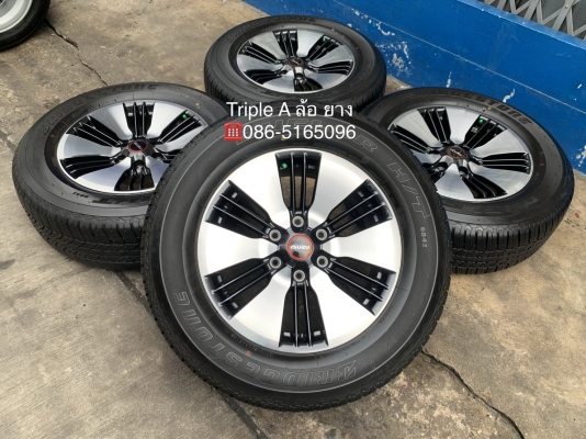 ล้อแม็กป้ายแดง ISUZU D-Max 2020 รุ่นใหม่ล่าสุด ขอบ 18 ดำหน้าเงา พร้อมยางป้ายแดง 265-60-18 Bridgestone ปลายปี 19