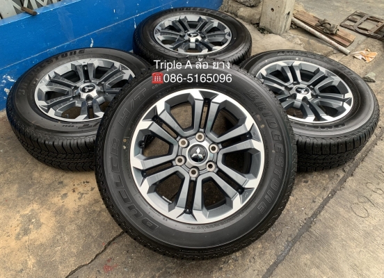 รถออกปีนี้ 20 ล้อแม็กป้ายแดง Mitsu Triton เทาหน้าเงา ขอบ 18 รุ่นใหม่ล่าสุด พร้อมยางป้ายแดง 265-60-18 Bridgestone สวยกริ๊บ