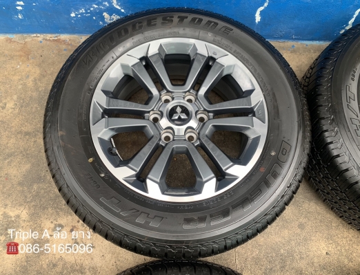 รถออกปีนี้ 20 ล้อแม็กป้ายแดง Mitsu Triton เทาหน้าเงา ขอบ 18 รุ่นใหม่ล่าสุด พร้อมยางป้ายแดง 265-60-18 Bridgestone สวยกริ๊บ