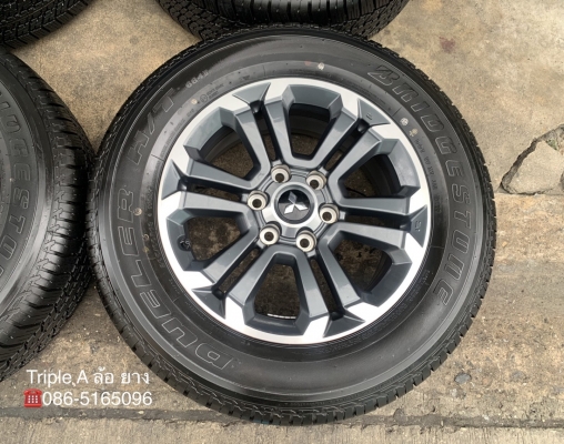 รถออกปีนี้ 20 ล้อแม็กป้ายแดง Mitsu Triton เทาหน้าเงา ขอบ 18 รุ่นใหม่ล่าสุด พร้อมยางป้ายแดง 265-60-18 Bridgestone สวยกริ๊บ