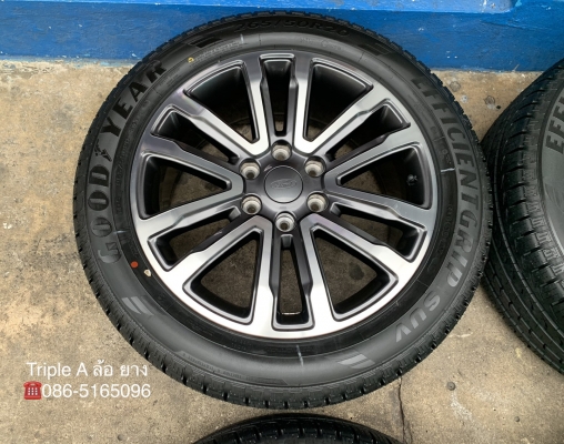ล้อแม็กป้ายแดง Ford Everest รุ่นใหม่ล่าสุด ขอบ 20 พร้อมยางใหม่ป้ายแดง 265-50-20 GoodYear ปี 20 ใหม่ยกห้าง สวยกริ๊บ