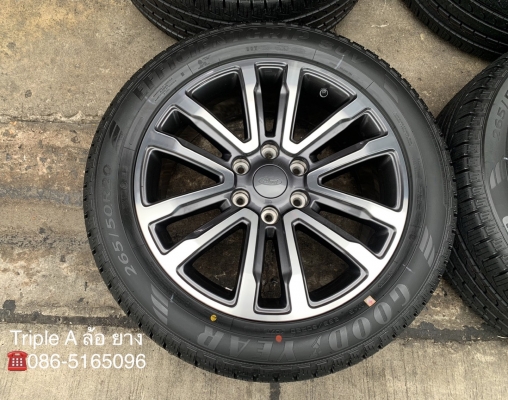 ล้อแม็กป้ายแดง Ford Everest รุ่นใหม่ล่าสุด ขอบ 20 พร้อมยางใหม่ป้ายแดง 265-50-20 GoodYear ปี 20 ใหม่ยกห้าง สวยกริ๊บ