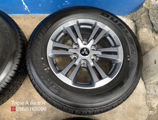 รถออกปีนี้ 20 ล้อแม็กป้ายแดง Mitsu Triton Plus รุ่นใหม่ล่าสุด ขอบ 17 พร้อมยางใหม่ป้ายแดง 245-65-17 Bridgestone ปลายปี 19 รถออกปีนี้ 20 ล้อแม็กป้ายแดง Mitsu Triton Plus รุ่นใหม่ล่าสุด ขอบ 17 พร้อมยางใหม่ป้ายแดง 245-65-17 Bridgestone ปลายปี 19