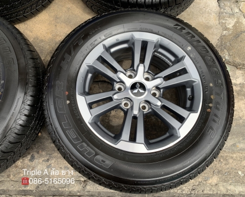รถออกปีนี้ 20 ล้อแม็กป้ายแดง Mitsu Triton Plus รุ่นใหม่ล่าสุด ขอบ 17 พร้อมยางใหม่ป้ายแดง 245-65-17 Bridgestone ปลายปี 19 รถออกปีนี้ 20 ล้อแม็กป้ายแดง Mitsu Triton Plus รุ่นใหม่ล่าสุด ขอบ 17 พร้อมยางใหม่ป้ายแดง 245-65-17 Bridgestone ปลายปี 19