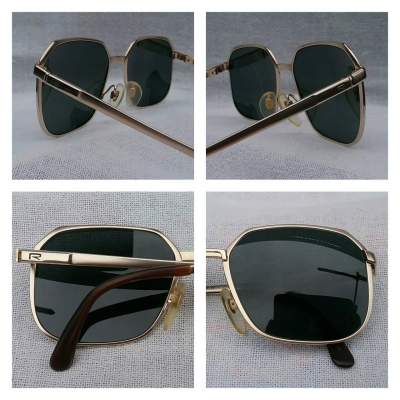 แว่นตาเทพเจ้าของชาวเยอรมันทศวรรษที่ 1990's  'โรเดนสต็อค ไททาเนียม'  เลนส์กระจกคริสตัล 'สีเขียวควันไฟ - สว่าง' บานพับสปริง 'โรดาเฟล็กซ์'  Authentic RODENSTOCK handmade in Germany