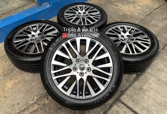ล้อแม็ก Toyota Alphard Vellfire ขอบ 18 พร้อมยาง 235-50-18 Michelin ปี 18 สภาพดี ล้อแม็ก Toyota Alphard Vellfire ขอบ 18 พร้อมยาง 235-50-18 Michelin ปี 18 สภาพดี