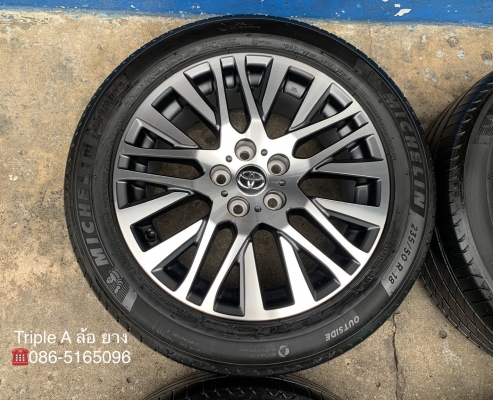 ล้อแม็ก Toyota Alphard Vellfire ขอบ 18 พร้อมยาง 235-50-18 Michelin ปี 18 สภาพดี ล้อแม็ก Toyota Alphard Vellfire ขอบ 18 พร้อมยาง 235-50-18 Michelin ปี 18 สภาพดี