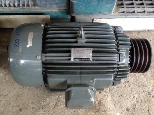 ขายมอเตอร์ Teco 20 HP. 1400 rpm. 380 V สภาพสวย พร้อมใช้งาน ขายมอเตอร์ Teco 20 HP. 1400 rpm. 380 V สภาพสวย พร้อมใช้งาน
