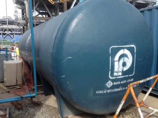 ขายถังไฟเบอร์ ขนาด 35,000 ลิตร 2 ใบ(ถังนอน) สภาพสวย Dia. 2.5 x 7.7 M ราคาไม่แพง