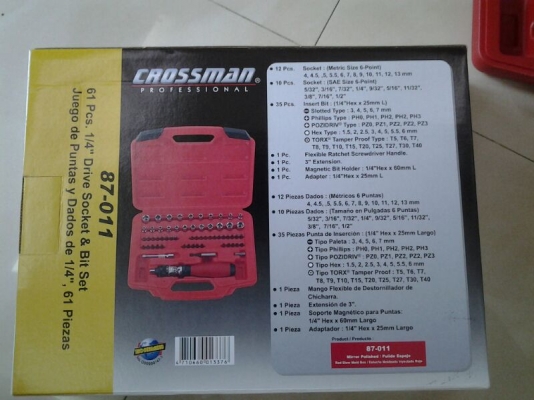 ชุดบล็อก ไขควง crossman อเนกประสงค์ 61 ชิ้น