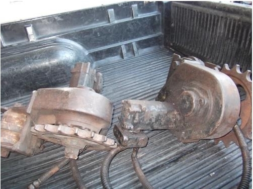 ตัวเดินรถแมคโค ซ้าย-ขวา พร้อมปั้มมาจากญี่ปุ่น