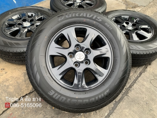ล้อแม็ก 5รู114 Toyota Vigo Revo ขอบ 15 สีเทากัน พร้อมยางป้ายแดง 215-70-15 Bridgestone ปลายปี 19 สวยกริ๊บๆ ล้อแม็ก 5รู114 Toyota Vigo Revo ขอบ 15 สีเทากัน พร้อมยางป้ายแดง 215-70-15 Bridgestone ปลายปี 19 สวยกริ๊บๆ