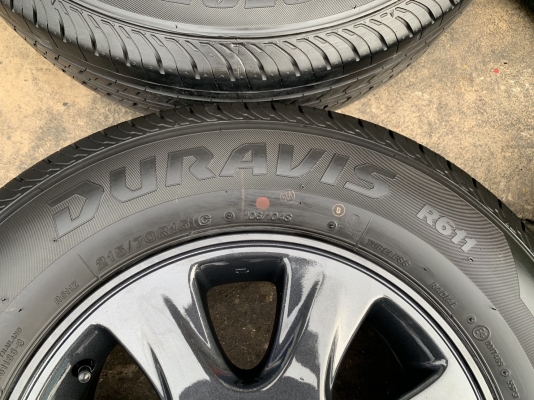 ล้อแม็ก 5รู114 Toyota Vigo Revo ขอบ 15 สีเทากัน พร้อมยางป้ายแดง 215-70-15 Bridgestone ปลายปี 19 สวยกริ๊บๆ ล้อแม็ก 5รู114 Toyota Vigo Revo ขอบ 15 สีเทากัน พร้อมยางป้ายแดง 215-70-15 Bridgestone ปลายปี 19 สวยกริ๊บๆ