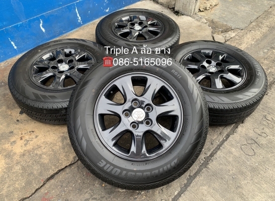 ล้อแม็ก 5รู114 Toyota Vigo Revo ขอบ 15 สีเทากัน พร้อมยางป้ายแดง 215-70-15 Bridgestone ปลายปี 19 สวยกริ๊บๆ ล้อแม็ก 5รู114 Toyota Vigo Revo ขอบ 15 สีเทากัน พร้อมยางป้ายแดง 215-70-15 Bridgestone ปลายปี 19 สวยกริ๊บๆ
