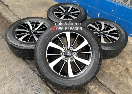 ล้อแม็ก Mitsu Pajero Sport ขอบ 18 พร้อมยาง 265-60-18 Bridgestone ปี 16