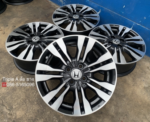 ล้อแม็ก Honda City ลาย 7 ก้านคู่ ขอบ 16 สีเทาหน้าเงา