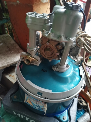 ขาย!! ปั้มน้ำถังอัตโนมัติ.ฮิตาชิ.ขนาด100w.พร้อมใช้งาน