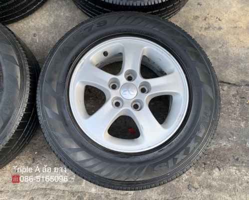 ล้อแม็ก 5รู114 Mitsu Triton ขอบ 15 แถมยาง 205-70-15 Maxxis ปี 16 ล้อแม็ก 5รู114 Mitsu Triton ขอบ 15 แถมยาง 205-70-15 Maxxis ปี 16