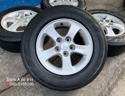 ล้อแม็ก 5รู114 Mitsu Triton ขอบ 15 แถมยาง 205-70-15 Maxxis ปี 16 ล้อแม็ก 5รู114 Mitsu Triton ขอบ 15 แถมยาง 205-70-15 Maxxis ปี 16