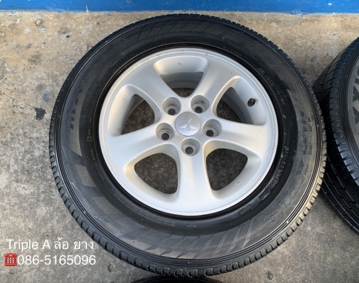 ล้อแม็ก 5รู114 Mitsu Triton ขอบ 15 แถมยาง 205-70-15 Maxxis ปี 16 ล้อแม็ก 5รู114 Mitsu Triton ขอบ 15 แถมยาง 205-70-15 Maxxis ปี 16