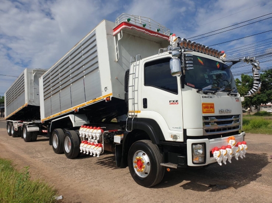 ISUZU 360 ID ทอง ปี.59 แม่ลูกพ่วง 22 ล้อ รถสวยเหมือนป้ายแดง