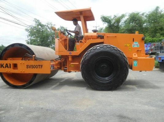 ⭐⭐⭐รถบดสั่นเสทือน ขนาด10ตัน Sakai 500TFเรียบหุ้มหนาม เครืองยนตรIsuzu เอกสารเล่มทะเบีบนพร้อมลงงาน