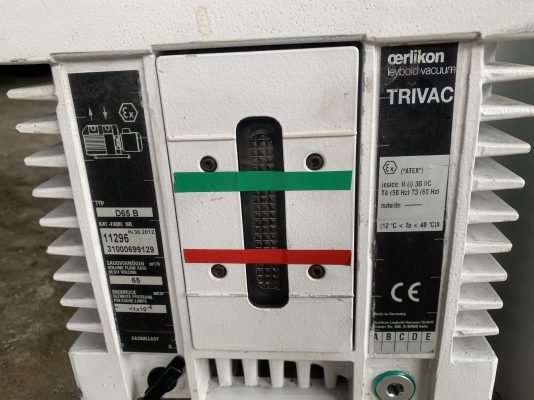 ขายปั๊มแวคคั่มสุญญากาศ Trivac 3HP. 380V made in USA. สภาพสวยใหม่มาก หมุนนิ่ม ดูดแรง มีกรองสแตนเลส และอุปกรณ์ต่อมาด้วยครับ( มีตำหนิ 1ตัวครับ ) พร้อมใช้งาน มี 2ตัวครับ ราคาตัวละ 19,500 บาท ครับ