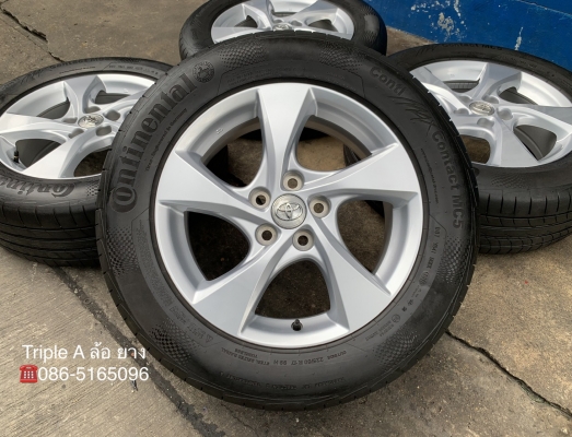 ล้อแม็ก 5รู114 Toyota CHR ขอบ17 พร้อมยาง 225-60-17 Continental ปลายปี 17 ล้อแม็ก 5รู114 Toyota CHR ขอบ17 พร้อมยาง 225-60-17 Continental ปลายปี 17