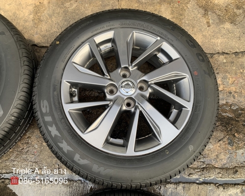 ล้อแม็ก Nissan Almera Sportech ขอบ 15 พร้อมยางป้ายแดง 175-65-15 Maxxis ปี 20 สภาพสวย