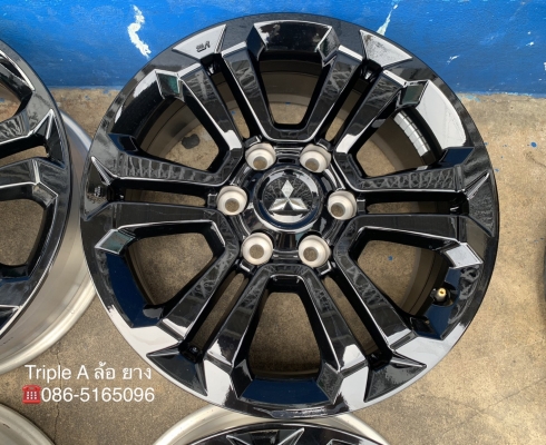 ล้อแม็กป้ายแดง Mitsu Triton Athlete รุ่นใหม่ล่าสุด ขอบ 18 สวยกริ๊บ สีดำแท้จากศูนย์ ล้อแม็กป้ายแดง Mitsu Triton Athlete รุ่นใหม่ล่าสุด ขอบ 18 สวยกริ๊บ สีดำแท้จากศูนย์