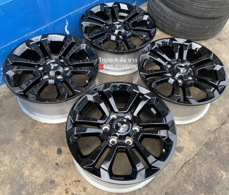 ล้อแม็กป้ายแดง Mitsu Triton Athlete รุ่นใหม่ล่าสุด ขอบ 18 สวยกริ๊บ สีดำแท้จากศูนย์ ล้อแม็กป้ายแดง Mitsu Triton Athlete รุ่นใหม่ล่าสุด ขอบ 18 สวยกริ๊บ สีดำแท้จากศูนย์