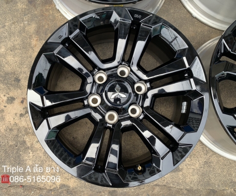 ล้อแม็กป้ายแดง Mitsu Triton Athlete รุ่นใหม่ล่าสุด ขอบ 18 สวยกริ๊บ สีดำแท้จากศูนย์ ล้อแม็กป้ายแดง Mitsu Triton Athlete รุ่นใหม่ล่าสุด ขอบ 18 สวยกริ๊บ สีดำแท้จากศูนย์