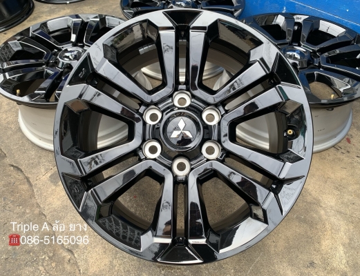 ล้อแม็กป้ายแดง Mitsu Triton Athlete รุ่นใหม่ล่าสุด ขอบ 18 สวยกริ๊บ สีดำแท้จากศูนย์ ล้อแม็กป้ายแดง Mitsu Triton Athlete รุ่นใหม่ล่าสุด ขอบ 18 สวยกริ๊บ สีดำแท้จากศูนย์