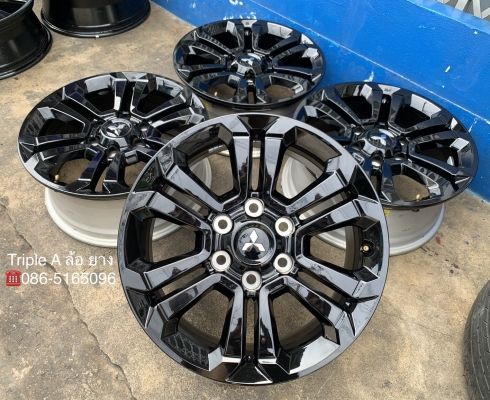 ล้อแม็กป้ายแดง Mitsu Triton Athlete รุ่นใหม่ล่าสุด ขอบ 18 สวยกริ๊บ สีดำแท้จากศูนย์