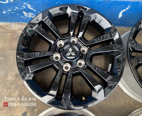 ล้อแม็กป้ายแดง Mitsu Triton Athlete รุ่นใหม่ล่าสุด ขอบ 18 สวยกริ๊บ สีดำแท้จากศูนย์ ล้อแม็กป้ายแดง Mitsu Triton Athlete รุ่นใหม่ล่าสุด ขอบ 18 สวยกริ๊บ สีดำแท้จากศูนย์