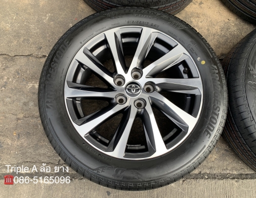 ล้อแม็ก 5รู114 Toyota ขอบ 17 เทาหน้าเงา (Made in Japan) พร้อมยางใหม่ 215-55-17 Bridgestone สวยๆ ล้อแม็ก 5รู114 Toyota ขอบ 17 เทาหน้าเงา (Made in Japan) พร้อมยางใหม่ 215-55-17 Bridgestone สวยๆ