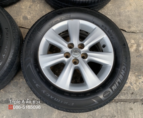 ล้อแม็ก 5รู100 Toyota Altis ขอบ 15 แถมยาง 195-65-15 Michelin ปี 15 ล้อแม็ก 5รู100 Toyota Altis ขอบ 15 แถมยาง 195-65-15 Michelin ปี 15