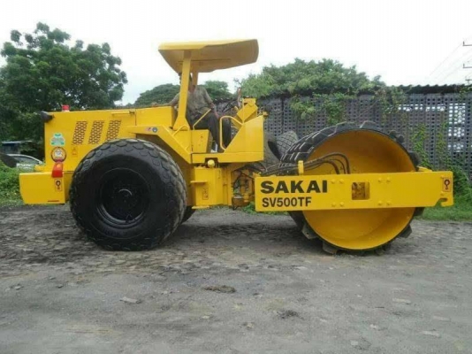 ⭐⭐⭐รถบดสั่นเสทือน Sakai SV500 TF -2เปลือก 2เพลา เครื่องปั้มแรง เอกสารเล่มทะเบียน พร้อมลงงาน