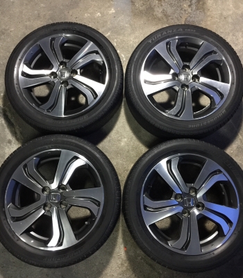 ล้อแม๊กขอบ16.ตัวท๊อปรุ่นNV Honda City+บริสโตน195/50/16ปี4317 ชุด5900บ.โทร.0879050181.ส่งได้ทั่วไทย