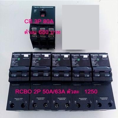 Breaker แบบ Plug on Schneider