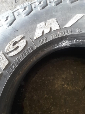 Maxxis MT764 ขนาด 265-75-16 ปี12 สภาพดี มี 2เส้น