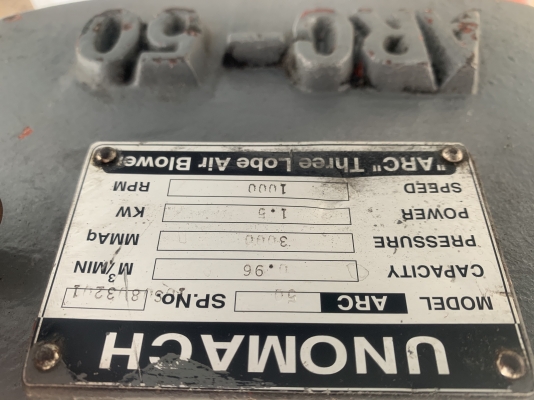 ขายรูทโบลเวอร์ดูด-อัดอากาศ UNO Unozawa 2HP. 380V ขนาด 2HP. 380V ขนาดท่อ 2นิ้ว รุ่นตัวใหญ่ สภาพสวย หมุนนิ่ม ดูดแรง ให้ลมดี พร้อมใช้งาน ราคา 16,000 บาท ขายรูทโบลเวอร์ดูด-อัดอากาศ UNO Unozawa 2HP. 380V ขนาด 2HP. 380V ขนาดท่อ 2นิ้ว รุ่นตัวใหญ่ สภาพสวย หมุนนิ่ม ดูดแรง ให้ลมดี พร้อมใช้งาน ราคา 16,000 บาท